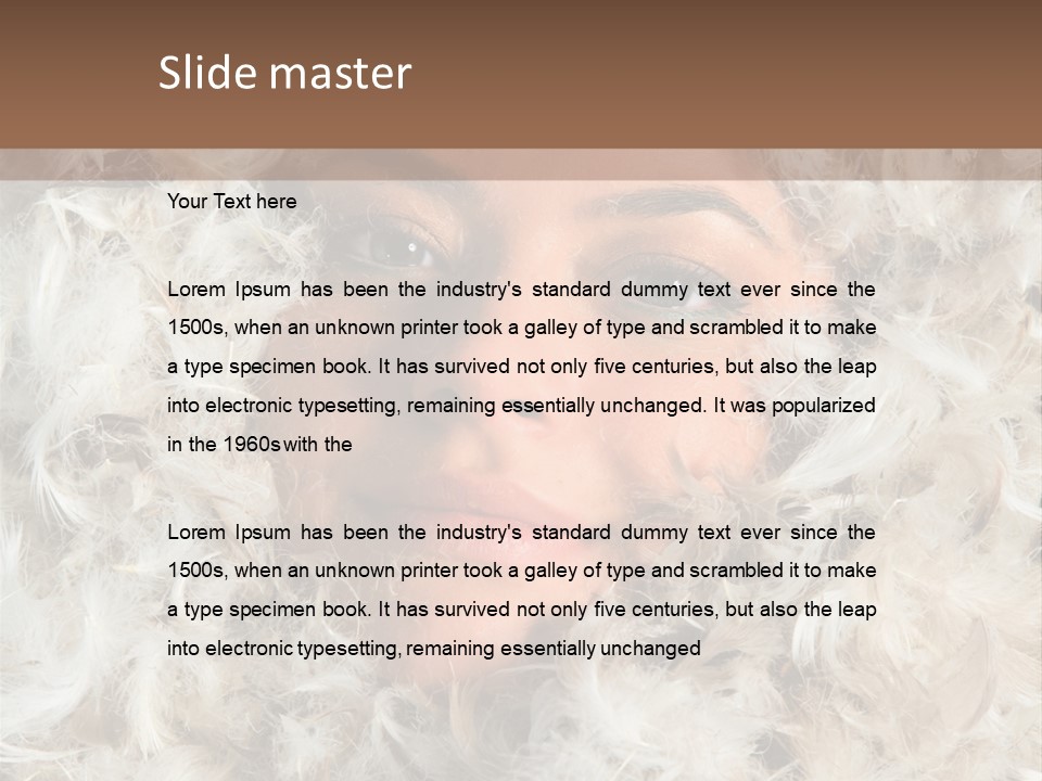 Enjoyment Look Female PowerPoint Template