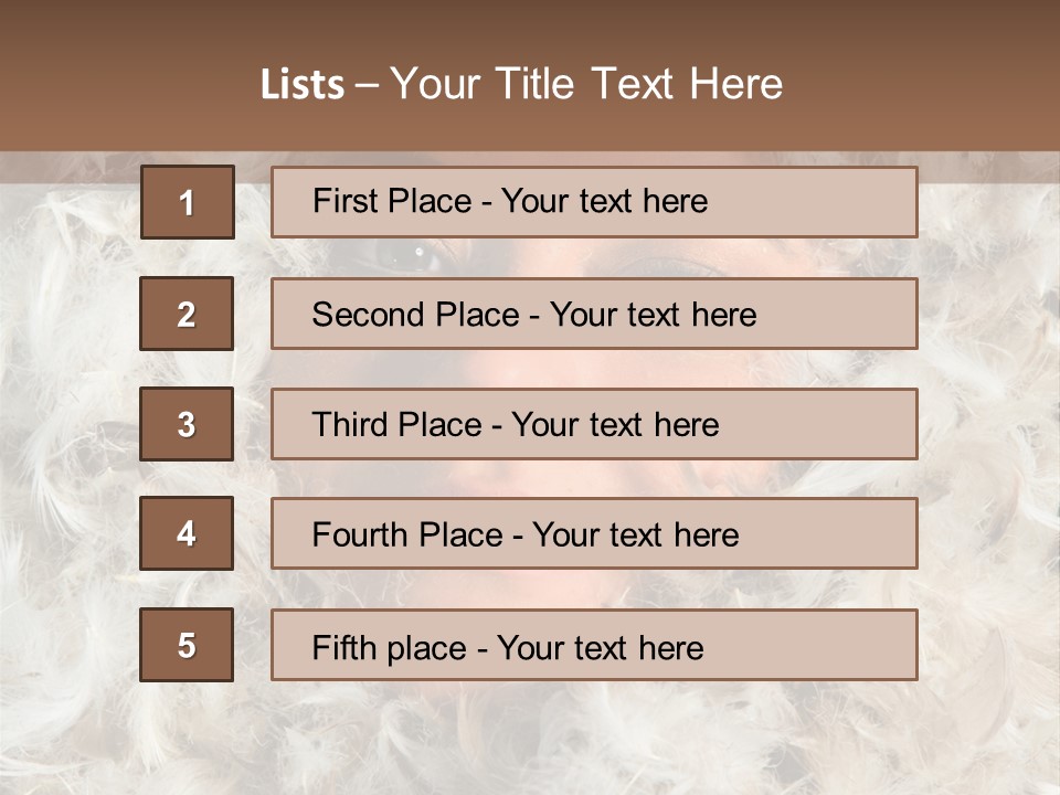 Enjoyment Look Female PowerPoint Template