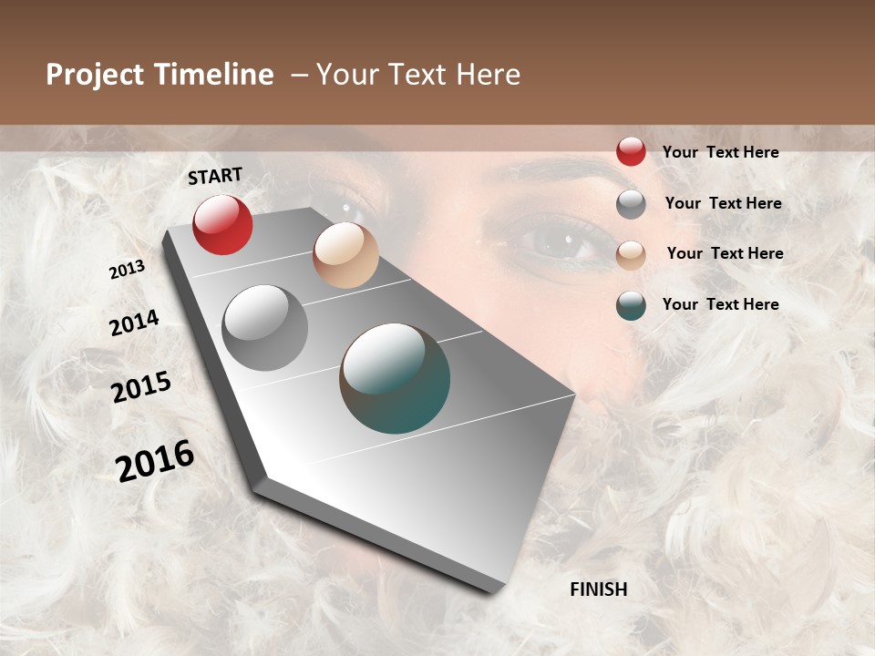 Enjoyment Look Female PowerPoint Template