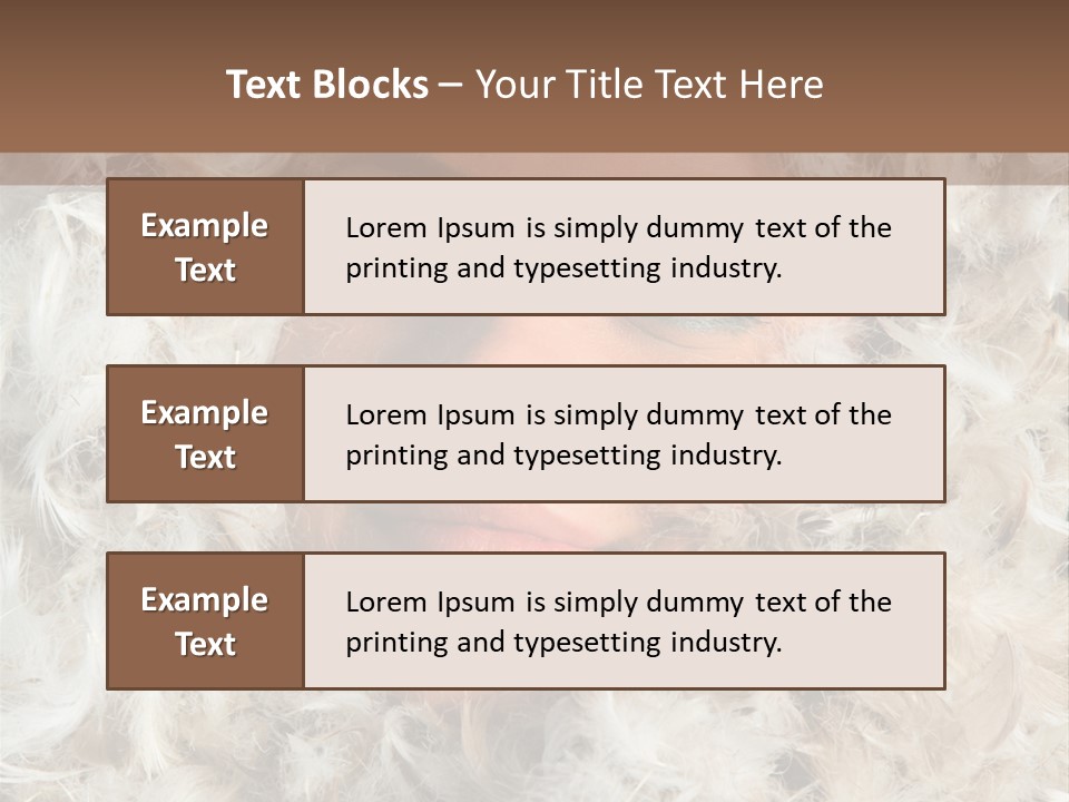 Enjoyment Look Female PowerPoint Template