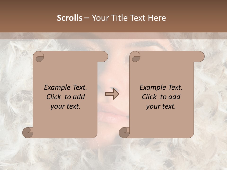 Enjoyment Look Female PowerPoint Template