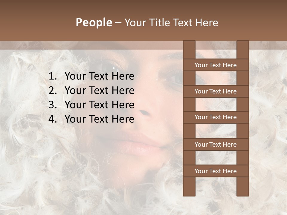 Enjoyment Look Female PowerPoint Template