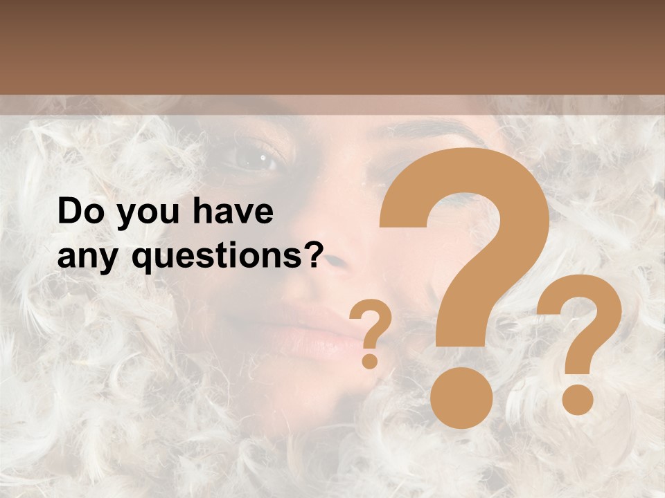 Enjoyment Look Female PowerPoint Template