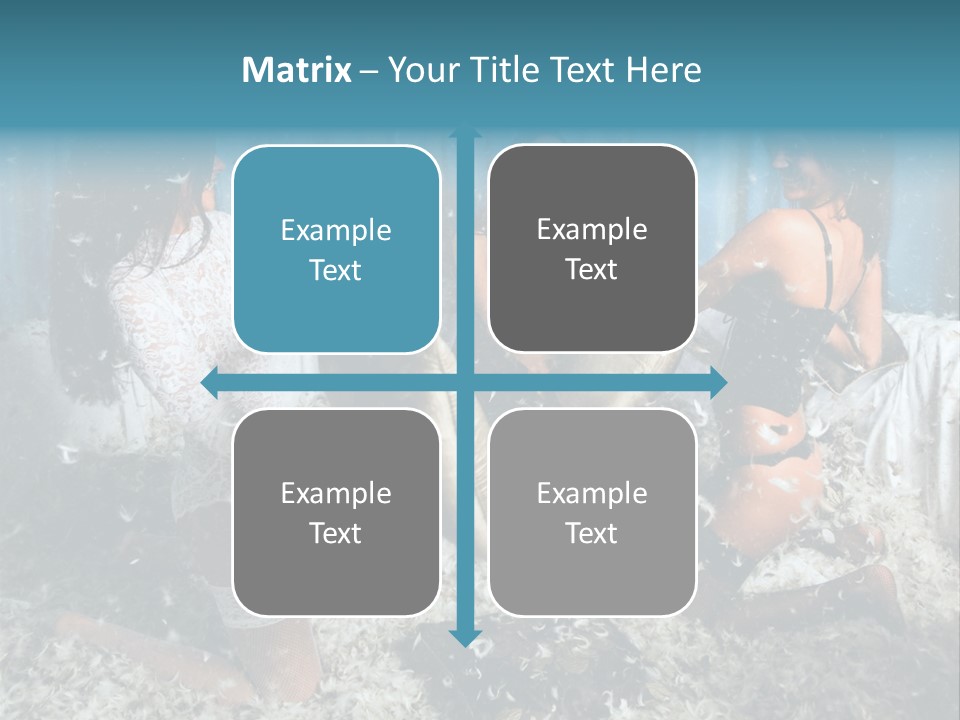 Brunette Stockings PowerPoint Template