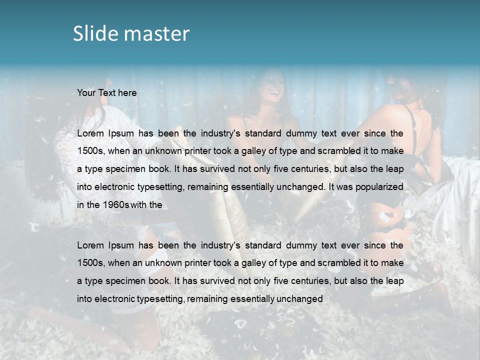 Brunette Stockings PowerPoint Template