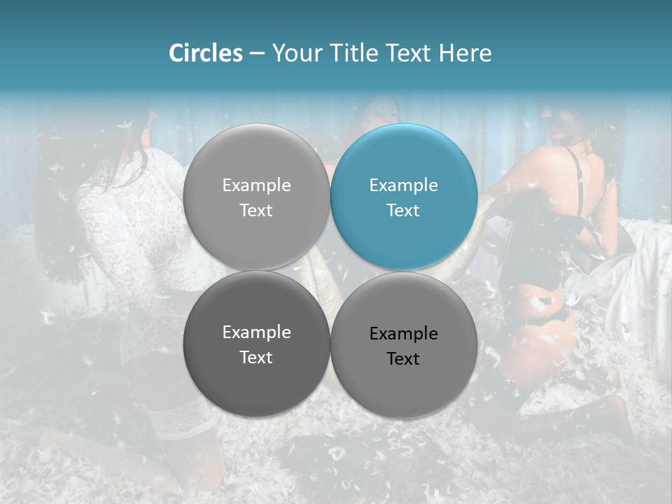 Brunette Stockings PowerPoint Template