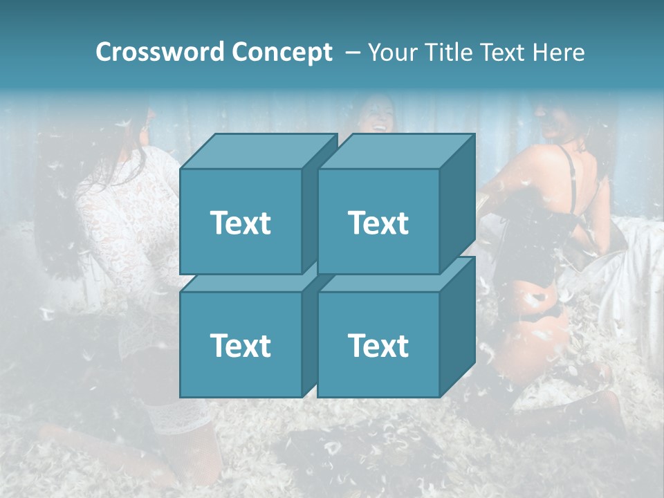 Brunette Stockings PowerPoint Template