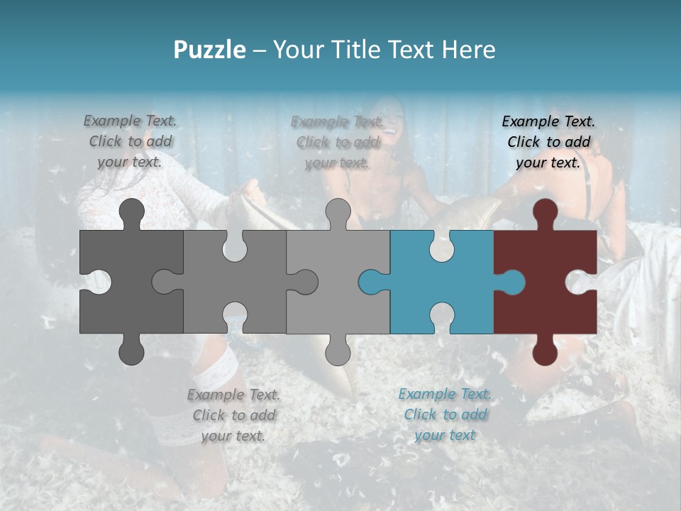 Brunette Stockings PowerPoint Template