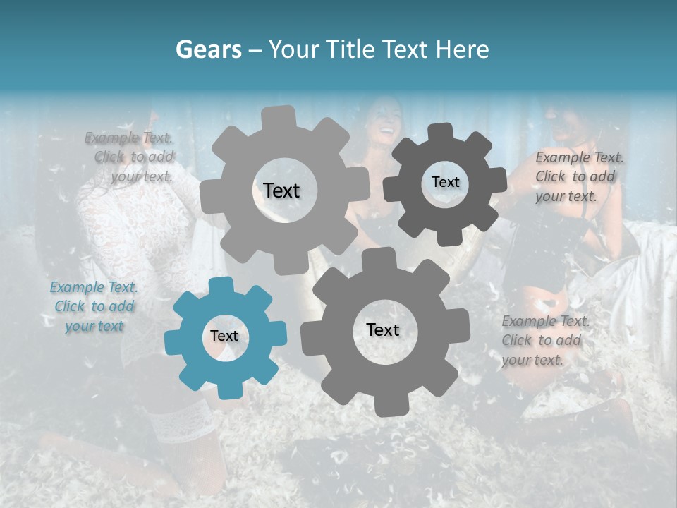 Brunette Stockings PowerPoint Template