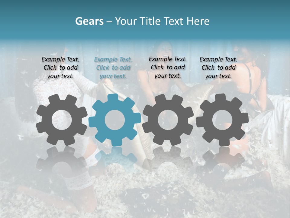 Brunette Stockings PowerPoint Template