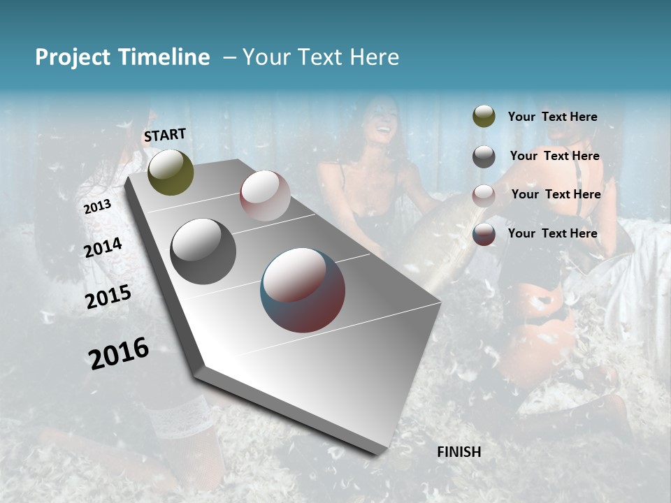 Brunette Stockings PowerPoint Template