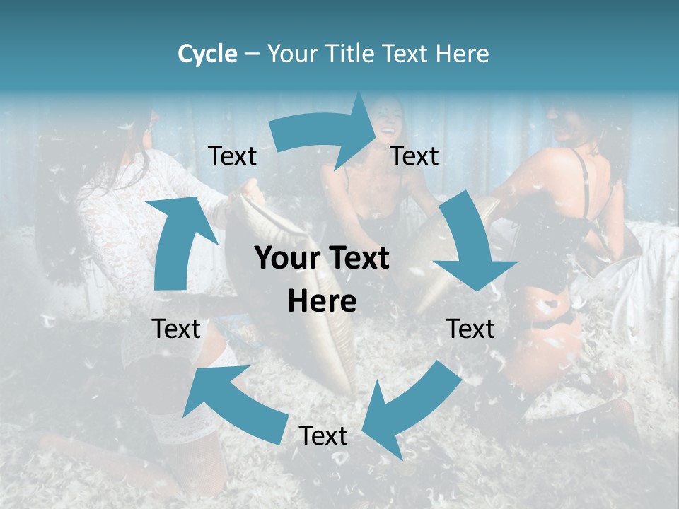 Brunette Stockings PowerPoint Template