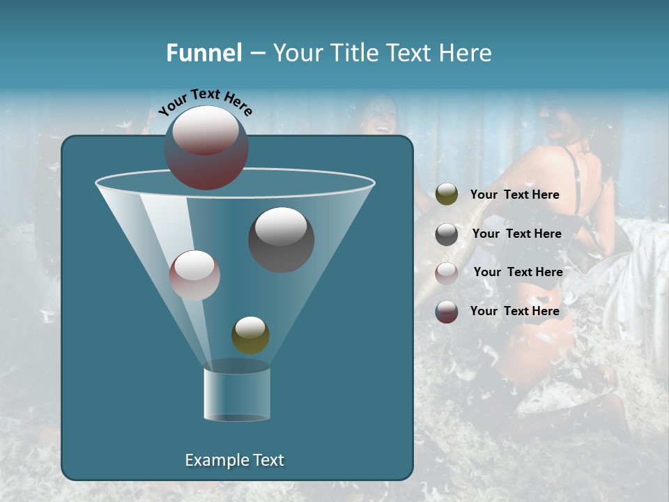 Brunette Stockings PowerPoint Template