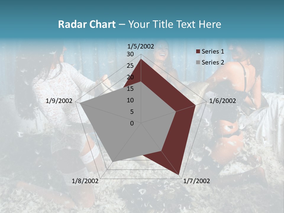 Brunette Stockings PowerPoint Template