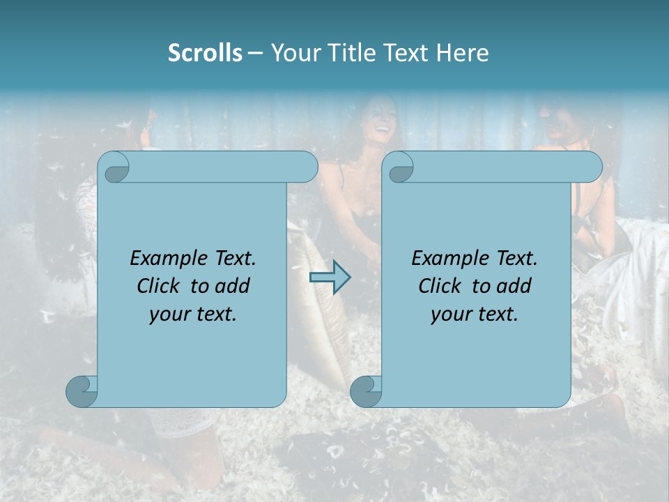 Brunette Stockings PowerPoint Template