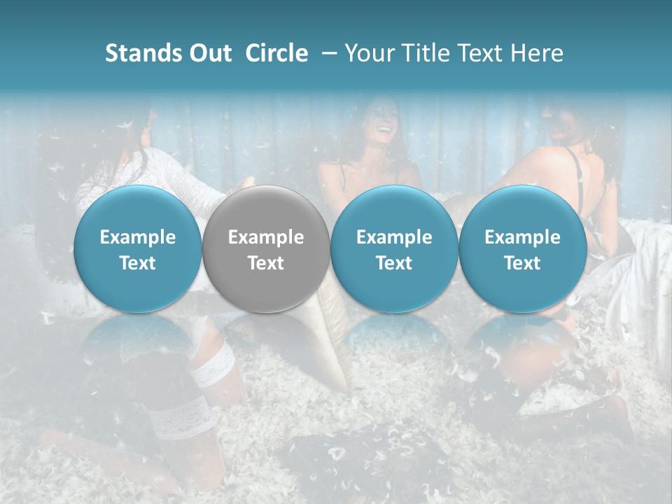 Brunette Stockings PowerPoint Template