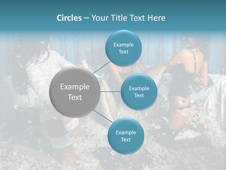 Brunette Stockings PowerPoint Template