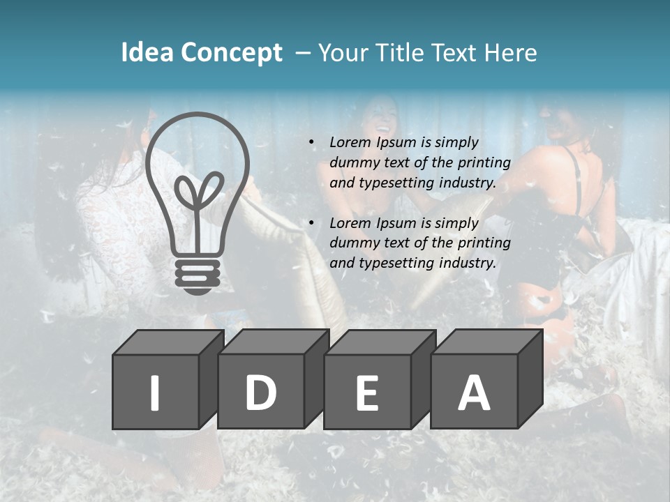 Brunette Stockings PowerPoint Template