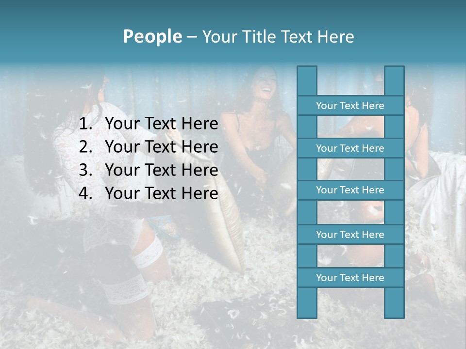 Brunette Stockings PowerPoint Template