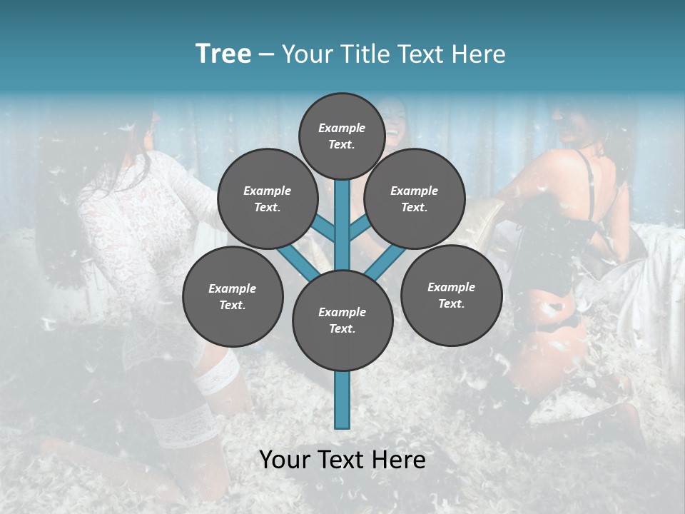 Brunette Stockings PowerPoint Template