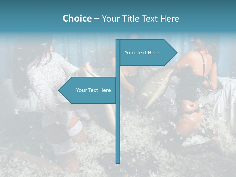 Brunette Stockings PowerPoint Template