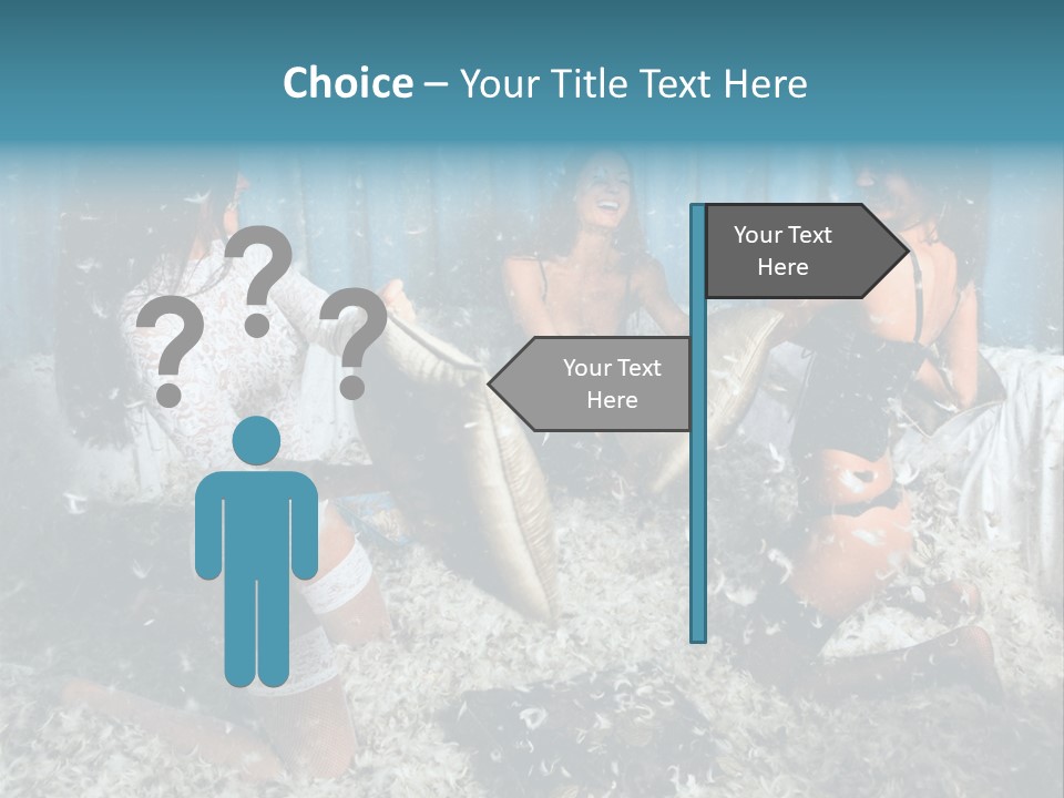 Brunette Stockings PowerPoint Template