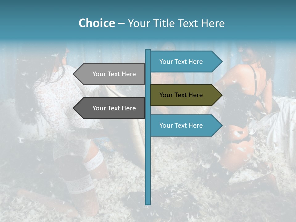 Brunette Stockings PowerPoint Template