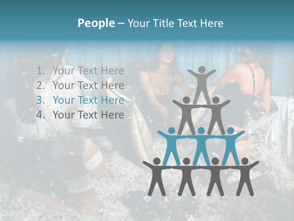 Brunette Stockings PowerPoint Template