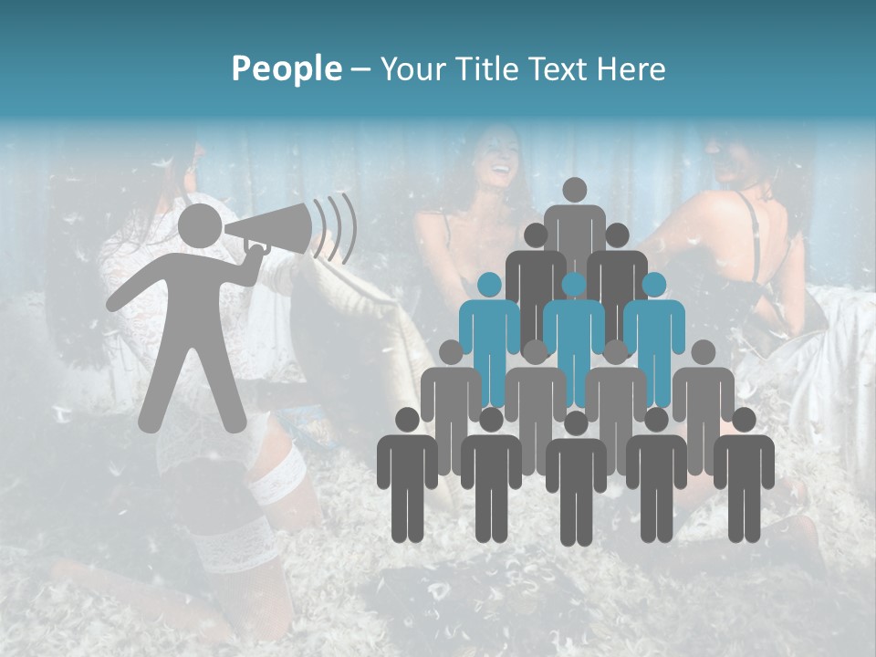 Brunette Stockings PowerPoint Template