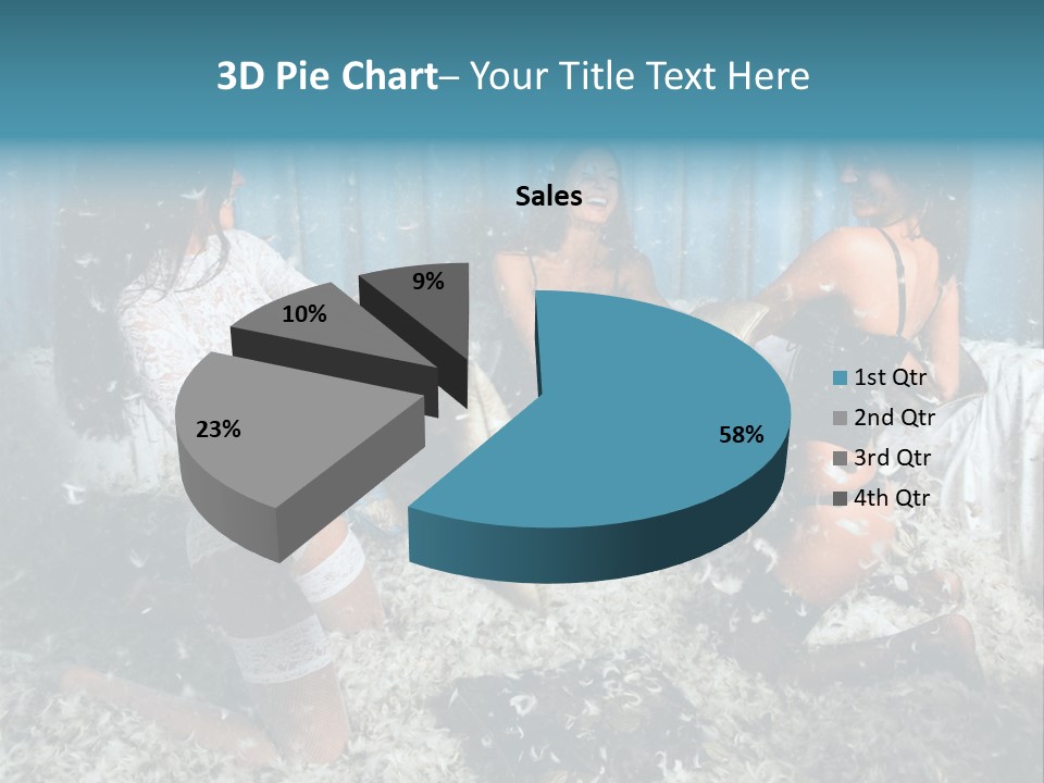 Brunette Stockings PowerPoint Template