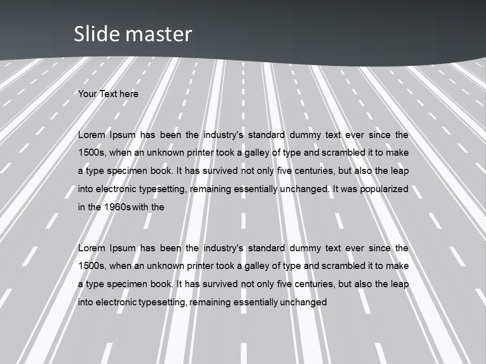 Parallel Roads PowerPoint Template