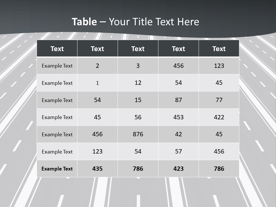 Parallel Roads PowerPoint Template