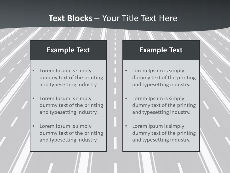Parallel Roads PowerPoint Template