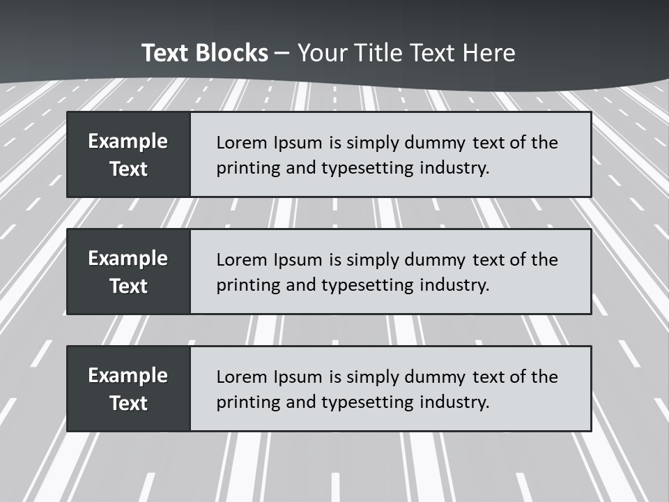 Parallel Roads PowerPoint Template