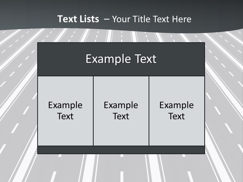 Parallel Roads PowerPoint Template