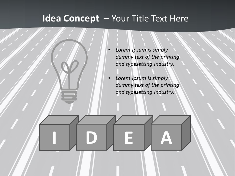 Parallel Roads PowerPoint Template