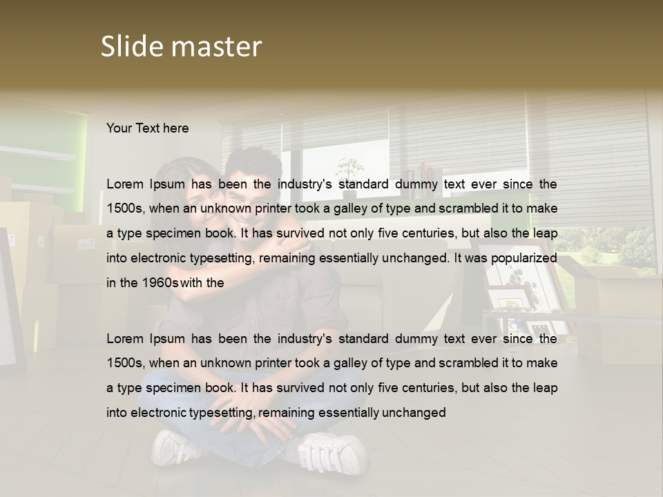 Office Together Per On PowerPoint Template