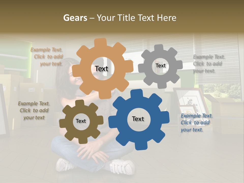 Office Together Per On PowerPoint Template