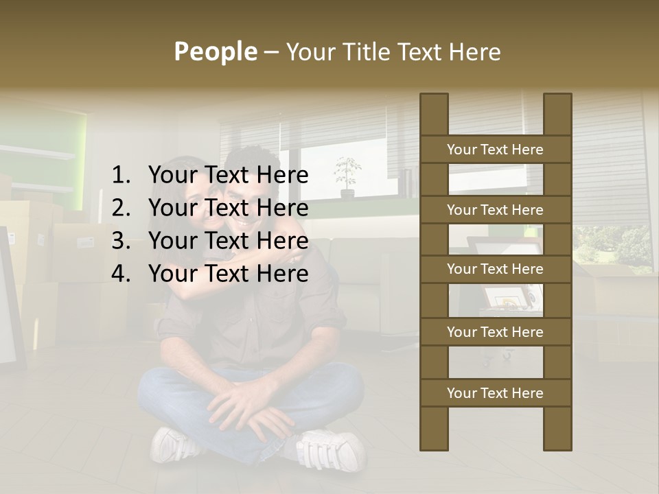 Office Together Per On PowerPoint Template