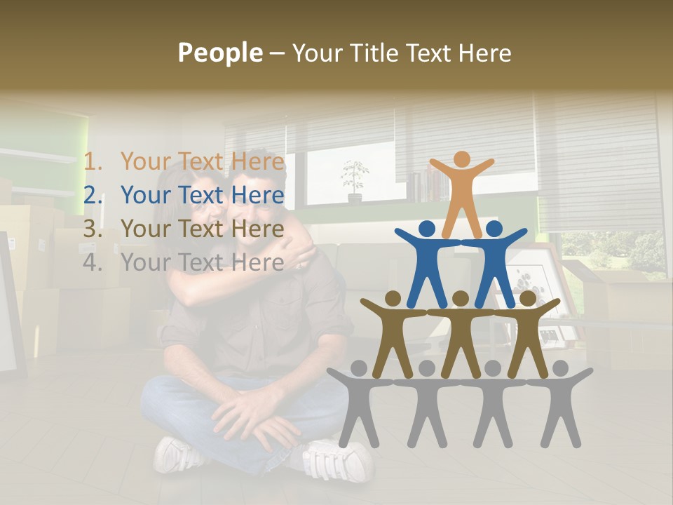 Office Together Per On PowerPoint Template