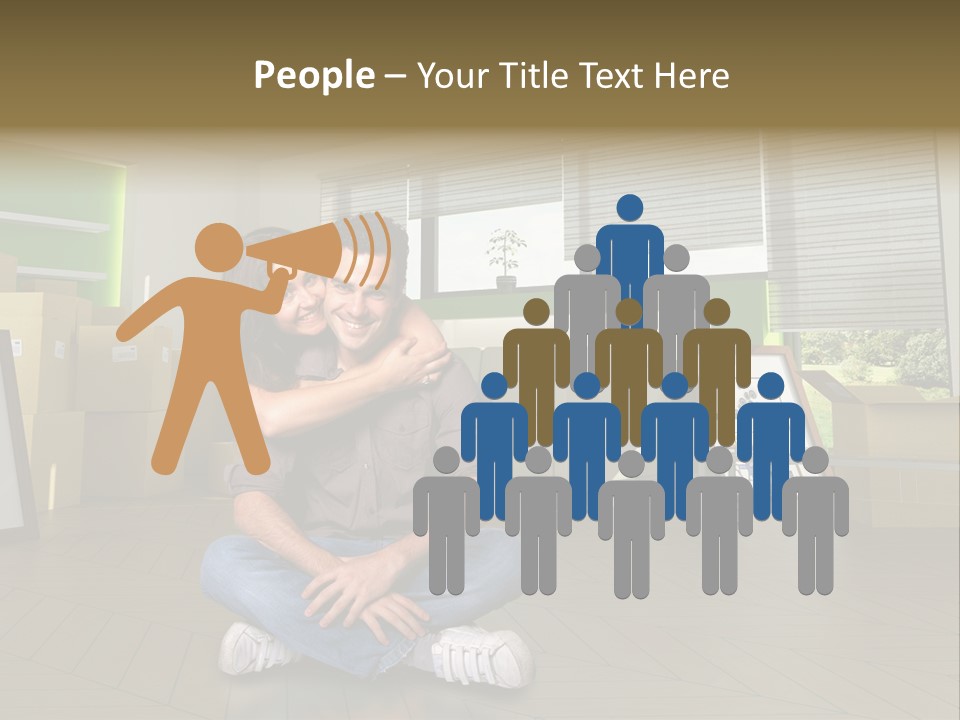 Office Together Per On PowerPoint Template