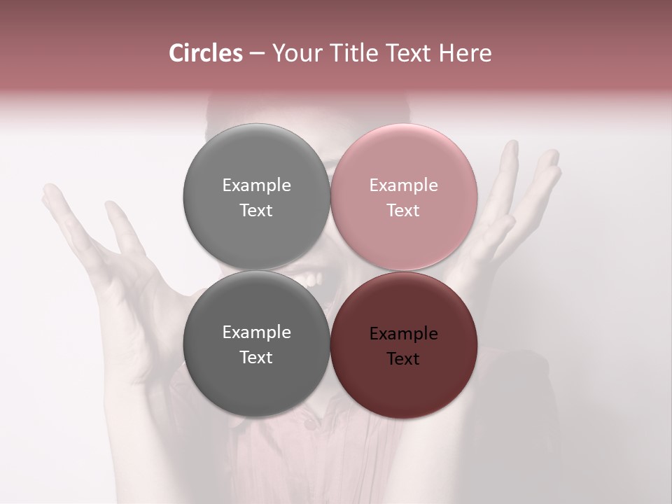 Shouting Girl PowerPoint Template