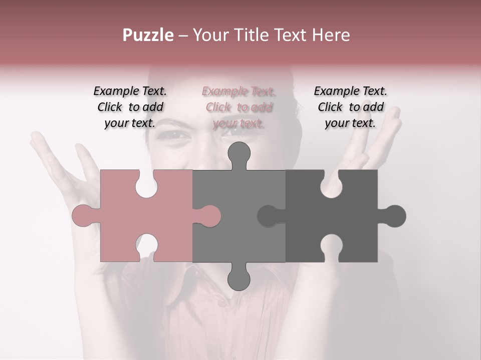 Shouting Girl PowerPoint Template