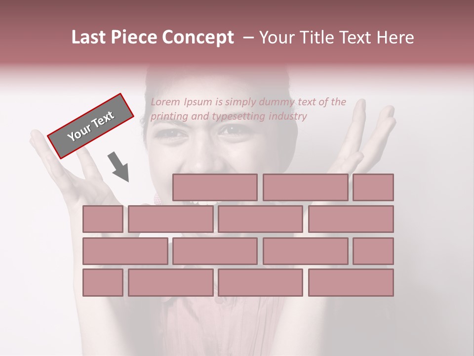 Shouting Girl PowerPoint Template