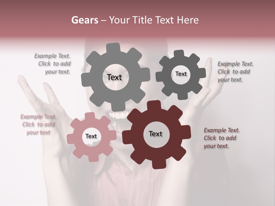 Shouting Girl PowerPoint Template