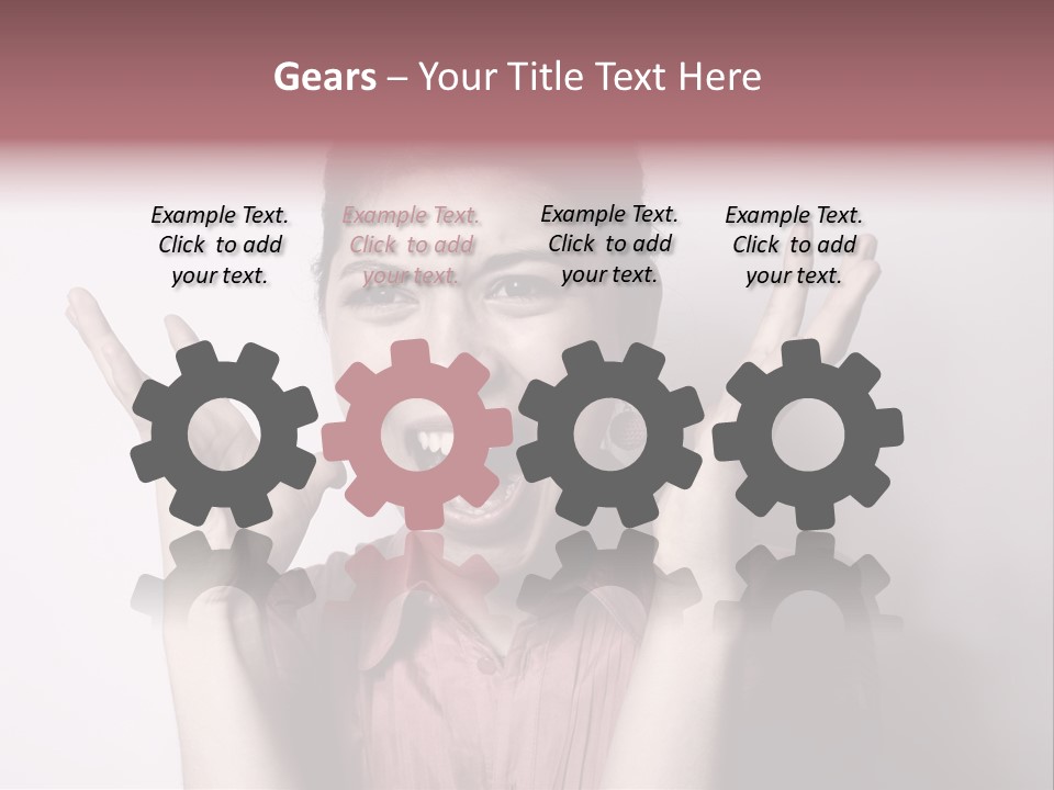 Shouting Girl PowerPoint Template