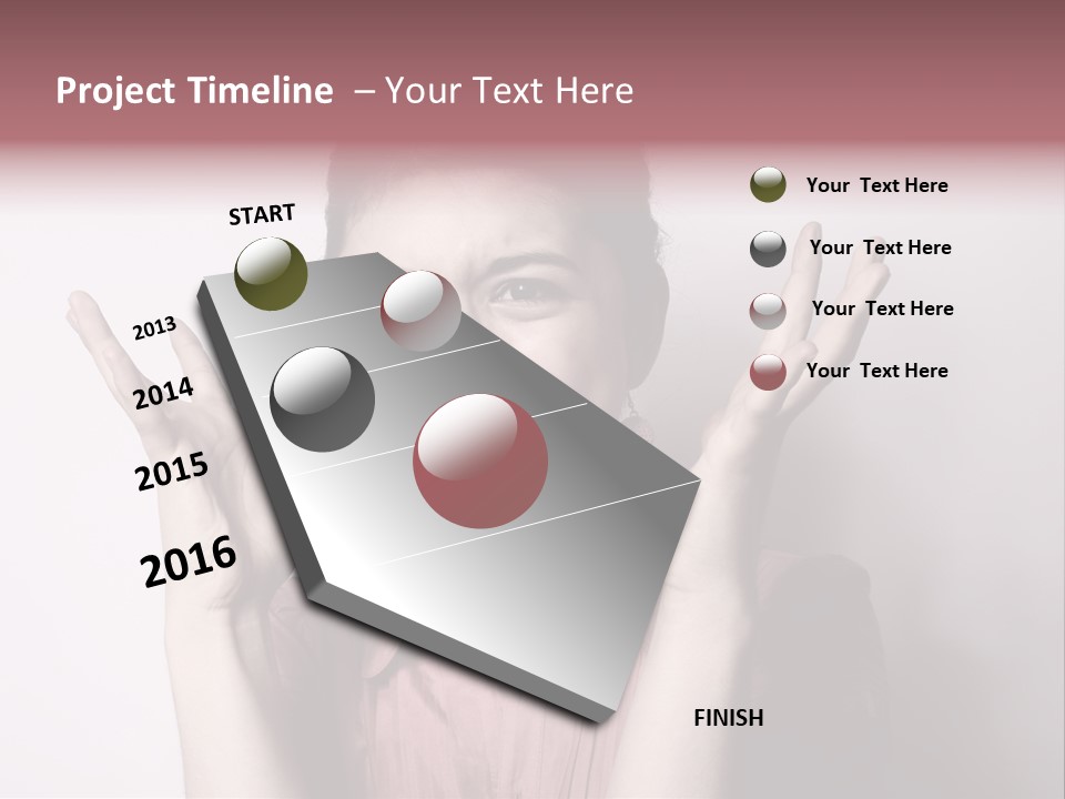 Shouting Girl PowerPoint Template