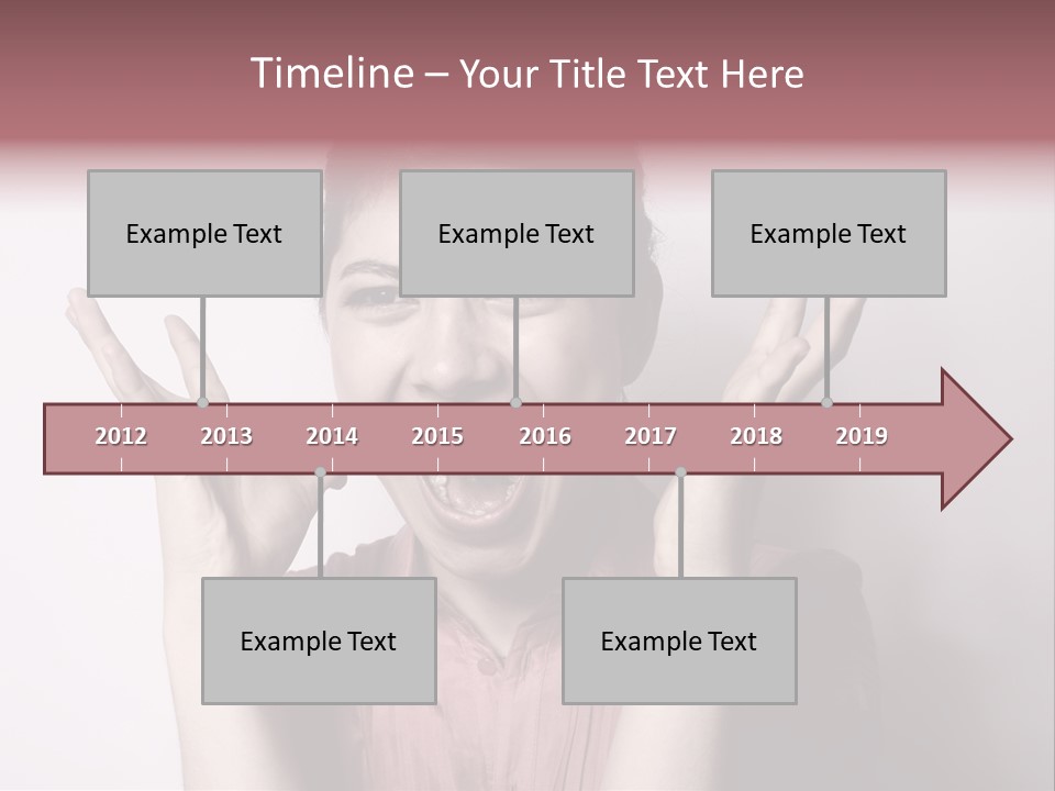 Shouting Girl PowerPoint Template