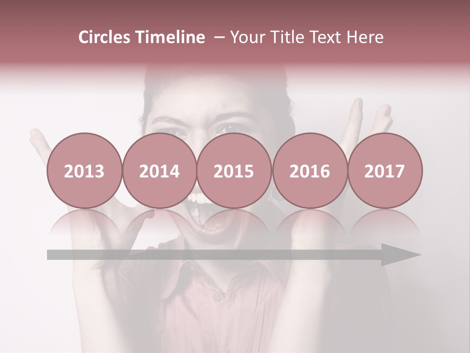 Shouting Girl PowerPoint Template