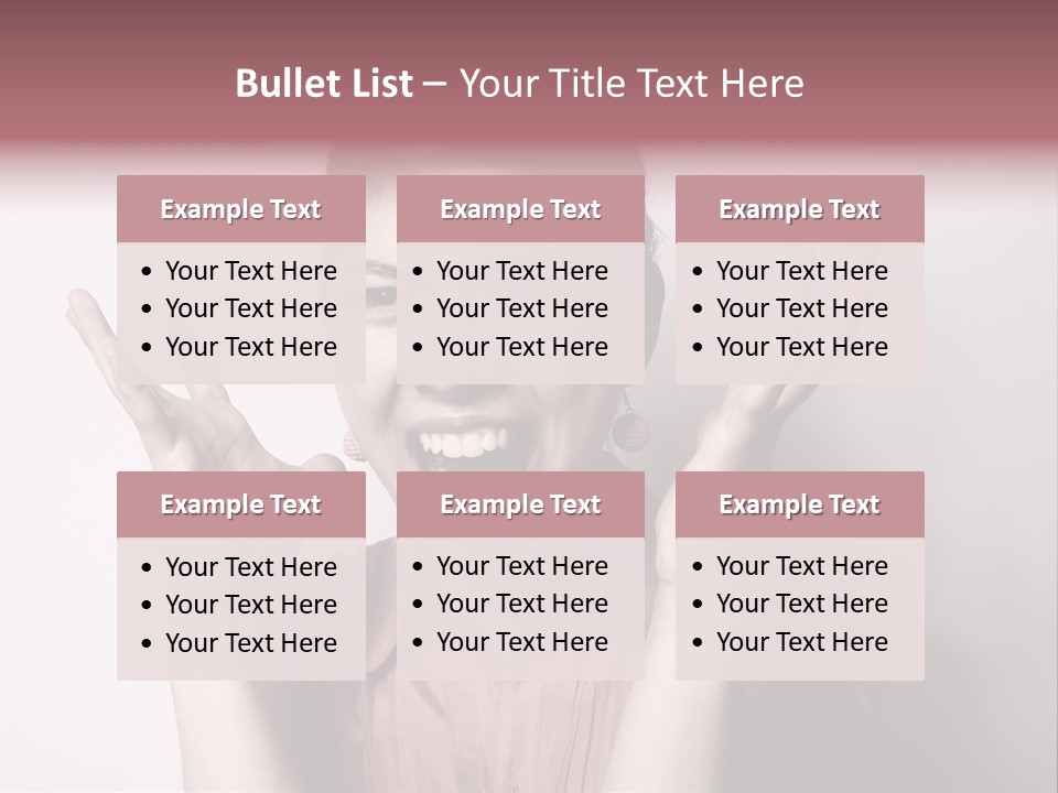 Shouting Girl PowerPoint Template